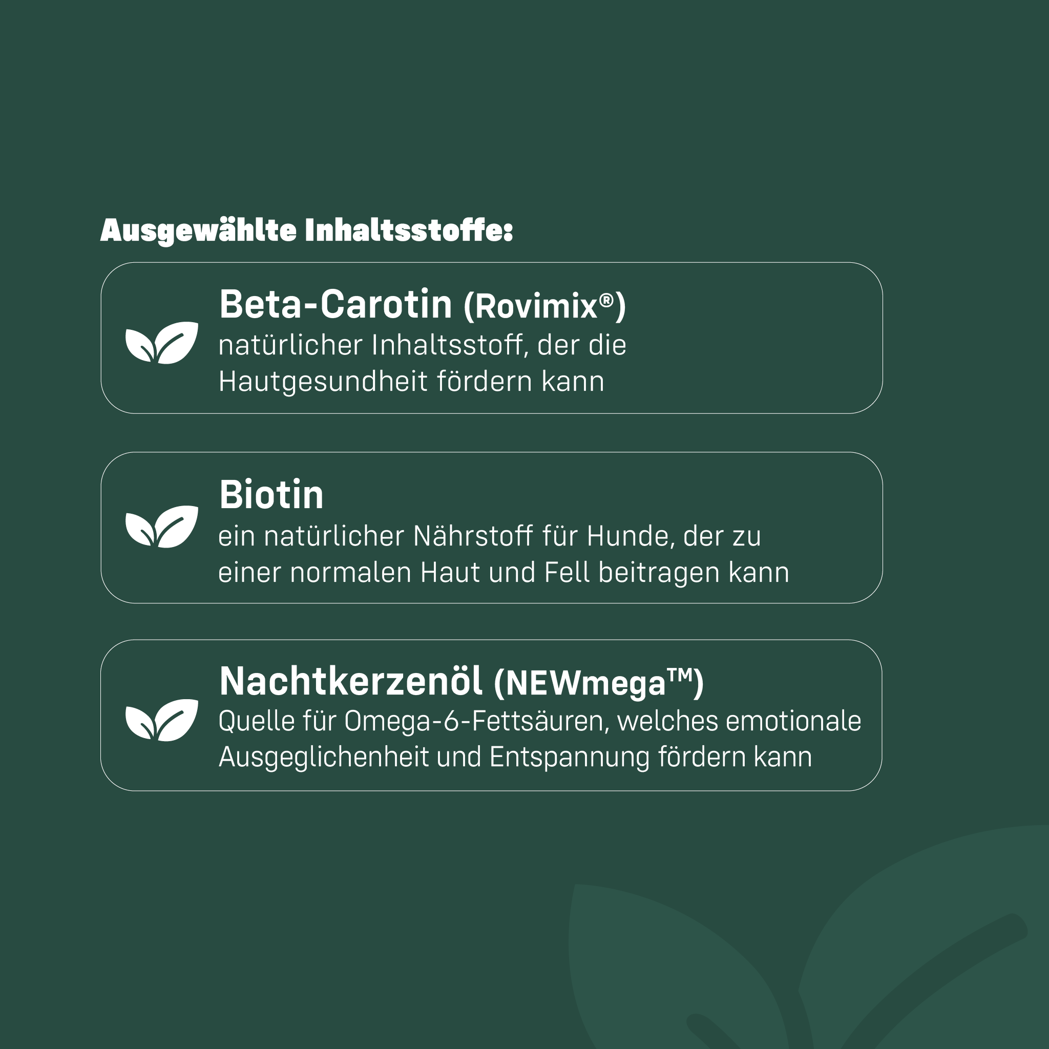 Ausgewählte Inhaltsstoffe der Liebs Glow Treats kurz erklärt