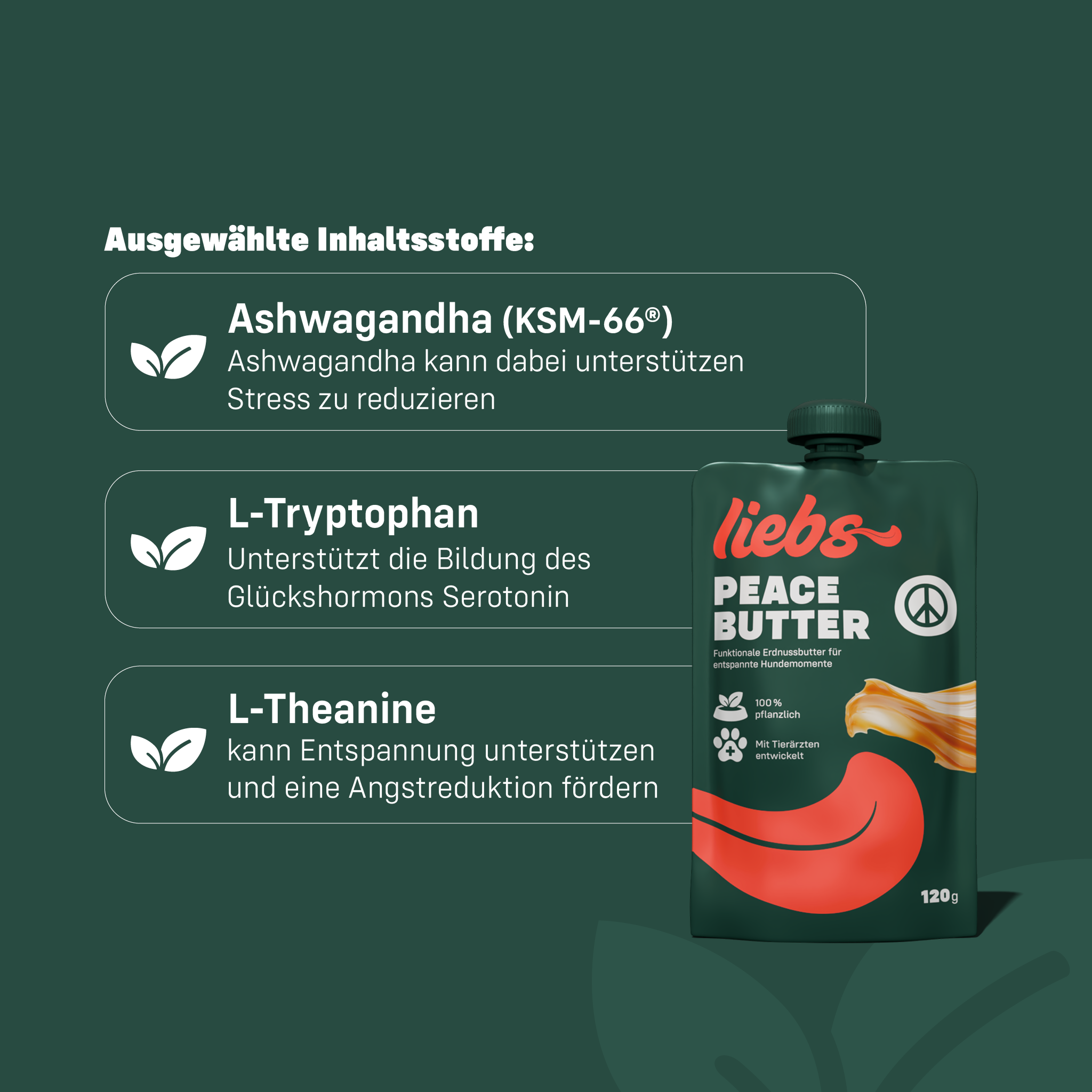 Ausgewählte Inhaltsstoffe der Liebs Peace Butter kurz erklärt