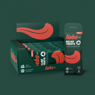 Liebs Relief Treats Produkt Tray mit Beuteln vor grünem Hintergrund
